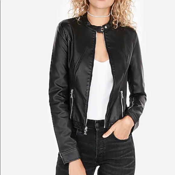 Express Jackets & Blazers - Express Faux Leather Jacket